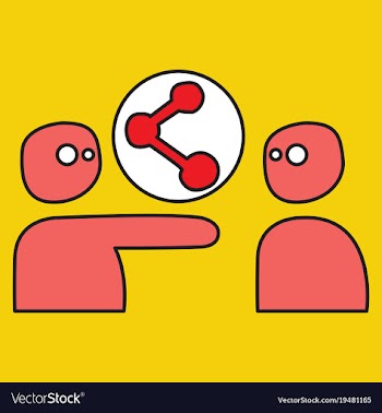 Share icon in flat design vector image