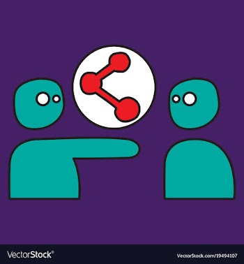 Share icon in flat design vector image