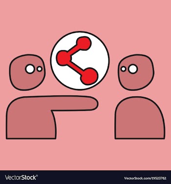 Share icon in flat design vector image