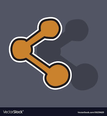 Share icon in sticker design vector image