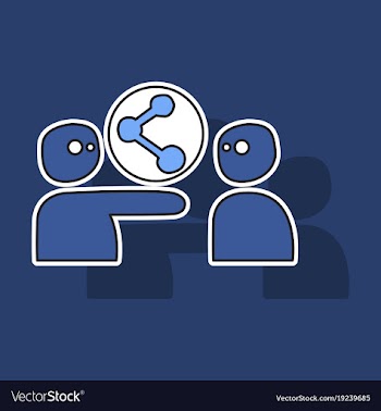 Share icon in sticker design vector image