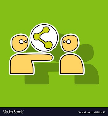 Share icon in sticker design vector image