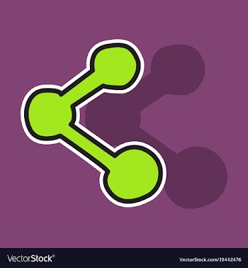 Share icon in sticker design vector image