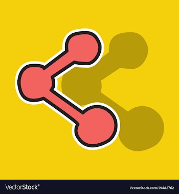 Share icon in sticker design vector image