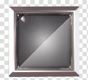 SHARE Orbs POWER RF  EXO, square gray and brown framed mirror transparent background PNG clipart