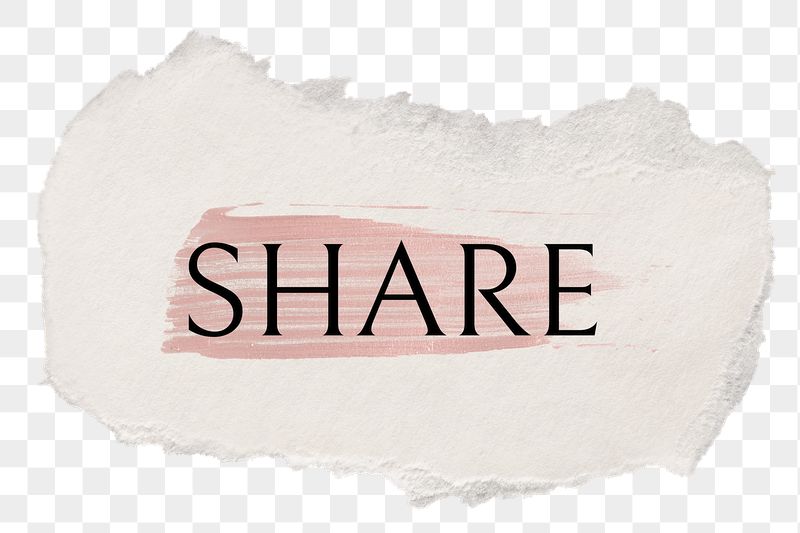 Share png word sticker typography, | Free PNG - rawpixel