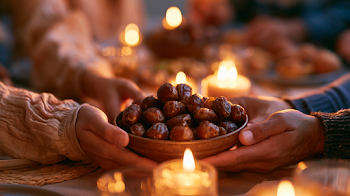 Sharing Dates for Ramadan Iftar Dinner