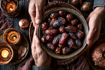 Sharing Medjool Dates for Ramadan Iftar