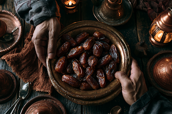 Sharing Medjool Dates for Ramadan Iftar