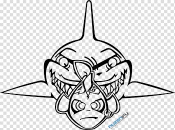 Shark outline illustration, Shark Line art, valentino rossi transparent background PNG clipart
