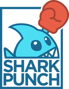 Shark Punch Logo Vector