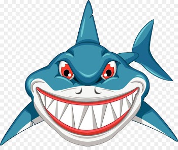 Shark Royalty-free Cartoon Clip art - Hand-painted cartoon shark 