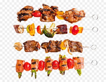 Shashlik Barbecue Chuan Anticucho Kebab - A string of barbecue 