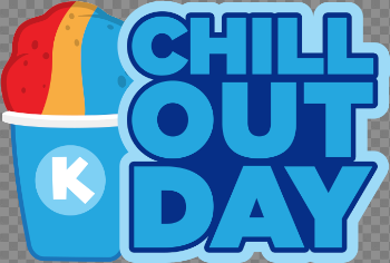 Shave Blue Kona Snow Ice Cone Text