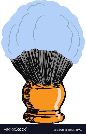 Shaving brush vector image