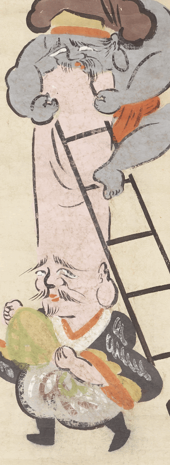 Shaving Fukurokuju from a LadderOriginal | Free Photo - rawpixel