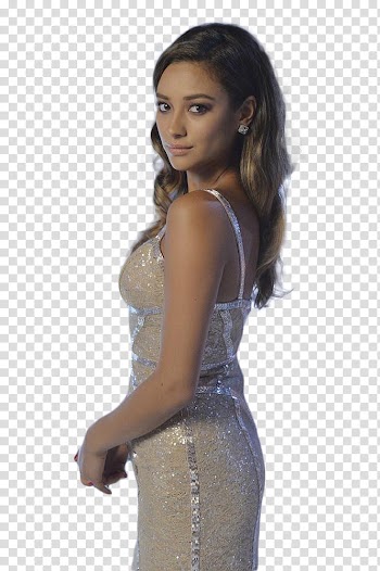 Shay Mitchell Christmas episode PLL transparent background PNG clipart