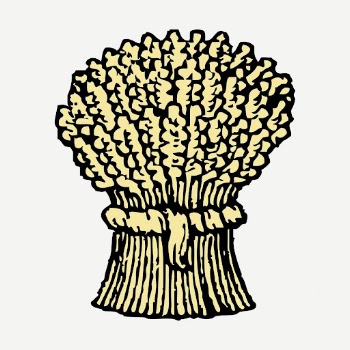 Sheaf sticker, agriculture vintage illustration | Free PSD - rawpixel