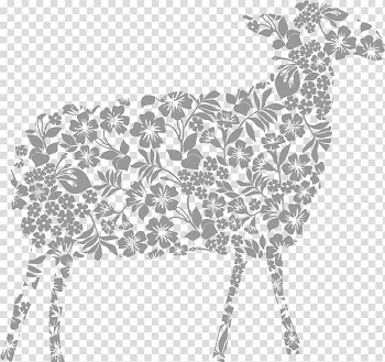 Sheep, Abstract Grey Goat transparent background PNG clipart