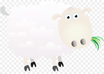Sheep, Cartoon, Drawing PNG