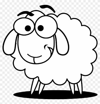 Sheep Clipart - Sheep Black And White