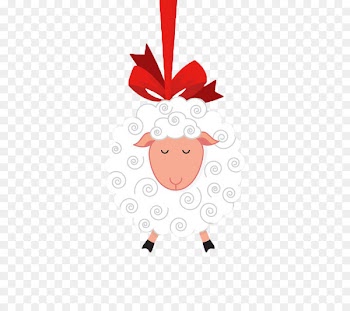 Sheep Eid al-Adha Eid al-Fitr - cartoon sheep bow 