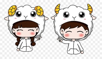 Sheep Goat Download Clip art - Cartoon Goat Couple 