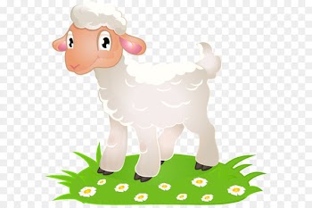 Sheep Lamb and mutton Clip art - Easter Lamb with Grass PNG Clip Art Image 