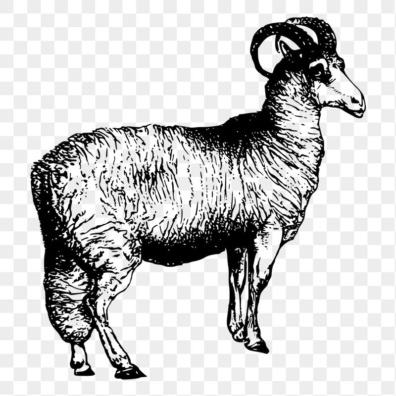 Sheep png sticker illustration, transparent | Free PNG - rawpixel
