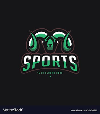  					Sheep sports logo vector image														