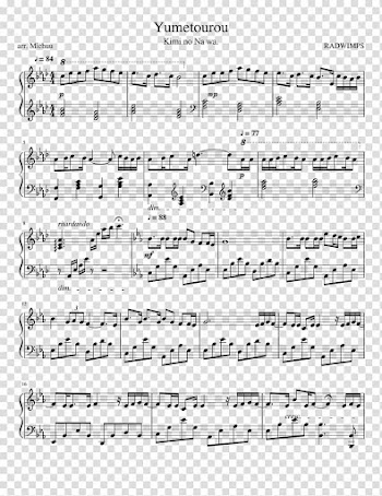 Sheet Music Jazz piano Skinny Love Autumn Leaves, sheet music transparent background PNG clipart