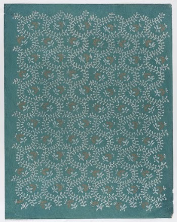 Sheet with meandering vine pattern | Free Photo - rawpixel