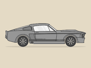 Shelby GT500 "Eleanor" by Lewis Jones on Dribbble