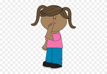 Shh Clip Art - Sad Girl Clipart Png