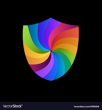 shield abstract colorful logo