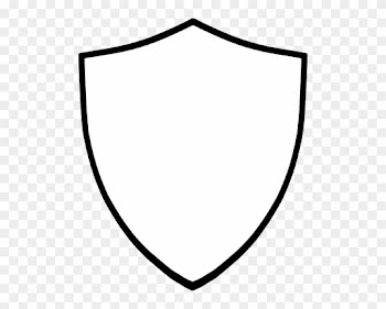 Shield Clip Art Black And White Png - Shield Vector White
