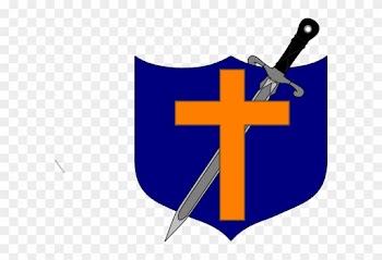 Shield Clipart Cross - Shield With Cross Transparent