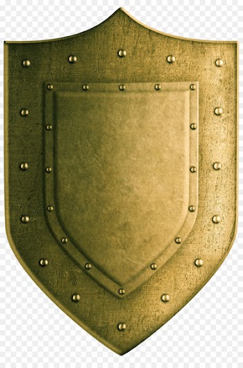Shield Coat of arms Stock photography Stock illustration - Golden shield 