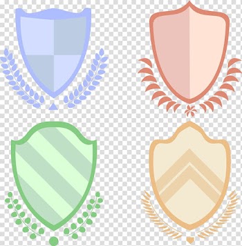 Shield Designer, hand painted color school badge transparent background PNG clipart