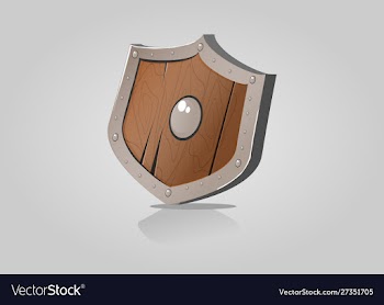 Shield drawing vector image
