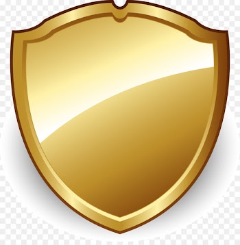 Shield Euclidean vector Icon - Golden Shield,Shield,Gold Label,Golden badge 