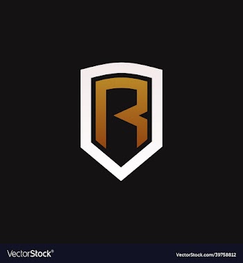 shield letter r logo icon