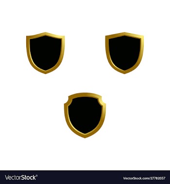 Shield logo template vector image