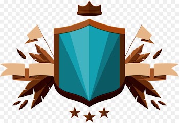 Shield Lyrics Illustration - Vector hand-painted shield badge 