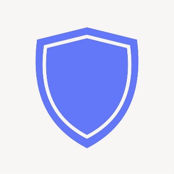 Shield, protection icon, blue flat | Free Icons - rawpixel