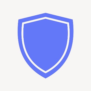 Shield, protection icon, blue flat | Free Icons - rawpixel