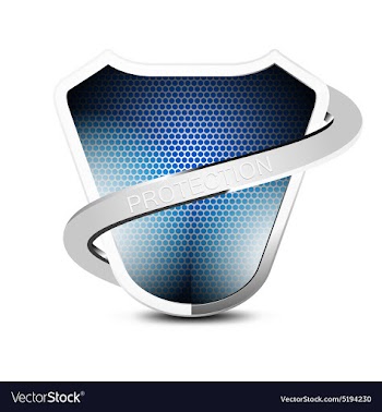 Shield protection vector image