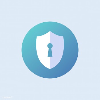 Shield security vector in blue | Free stock vector - 486893