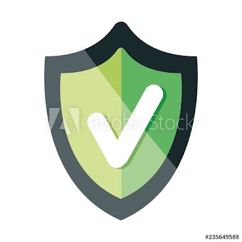 shield security with ok symbol