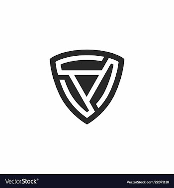 Shield technology icon logo vector image